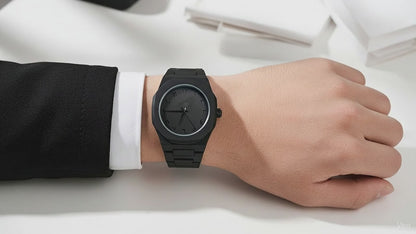 Arabic Black Numeral Watch | Bold Minimalist Design